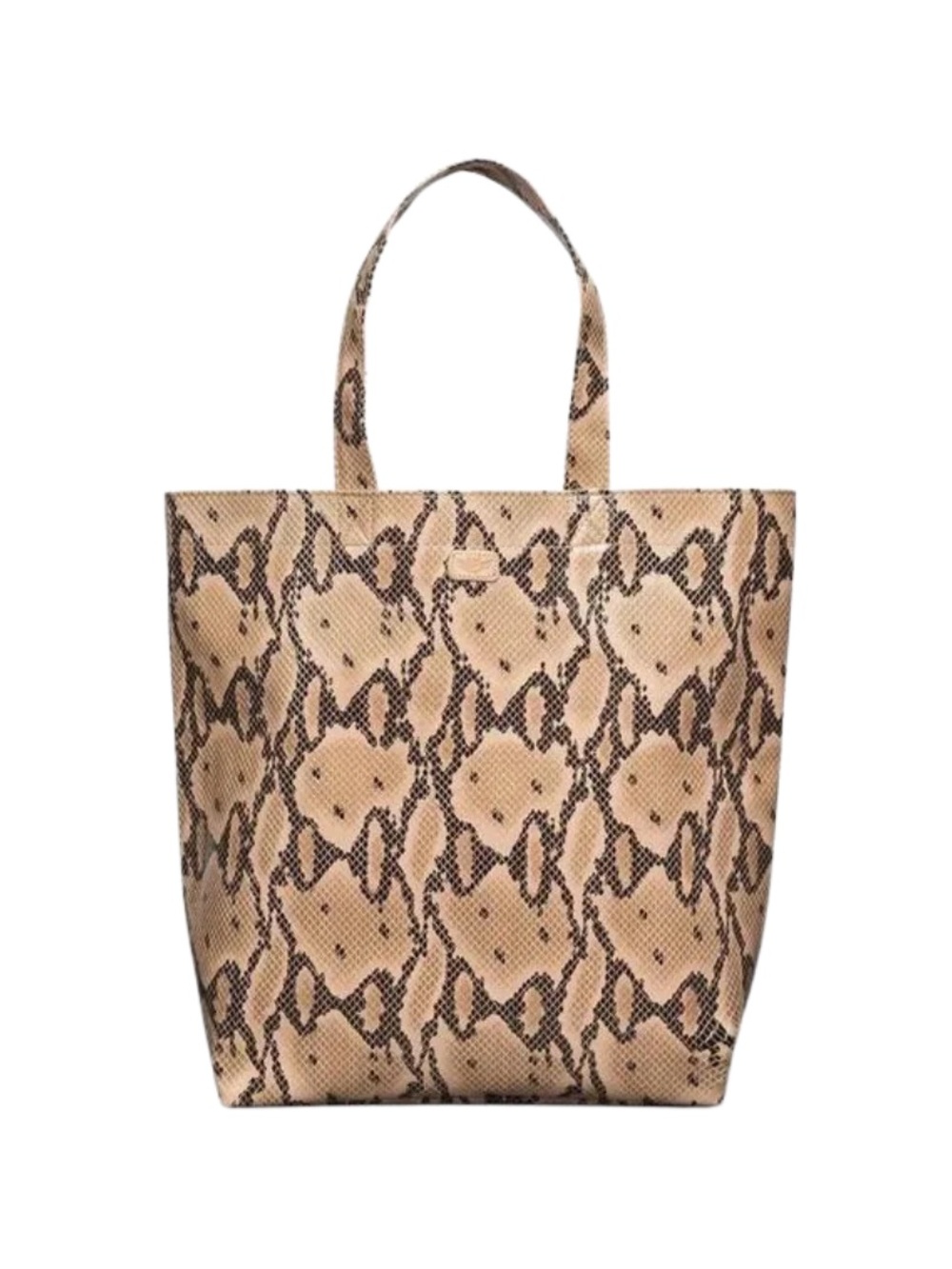 Consuela Yellow and Black Snake-Print Tote